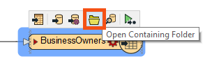 Open Containing Folder button